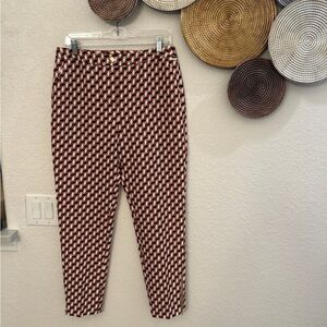 Chico’s black label geometric print pants size 1